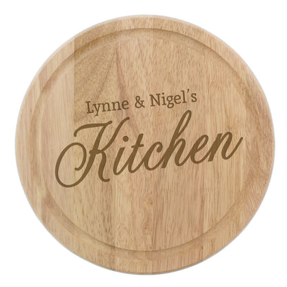 Personalised Kitchen Round Chopping Board - image 2