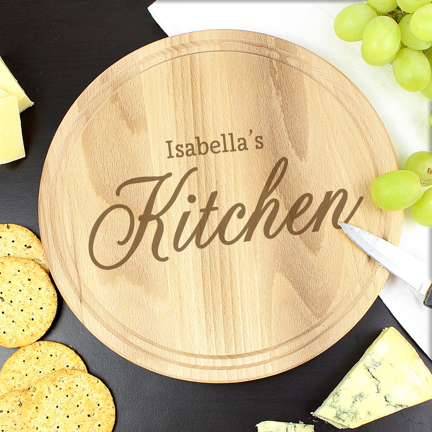 Personalised Kitchen Round Chopping Board - image 3