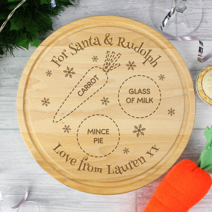Personalised Christmas Eve Mince Pie Board from Heartfelt Gifts