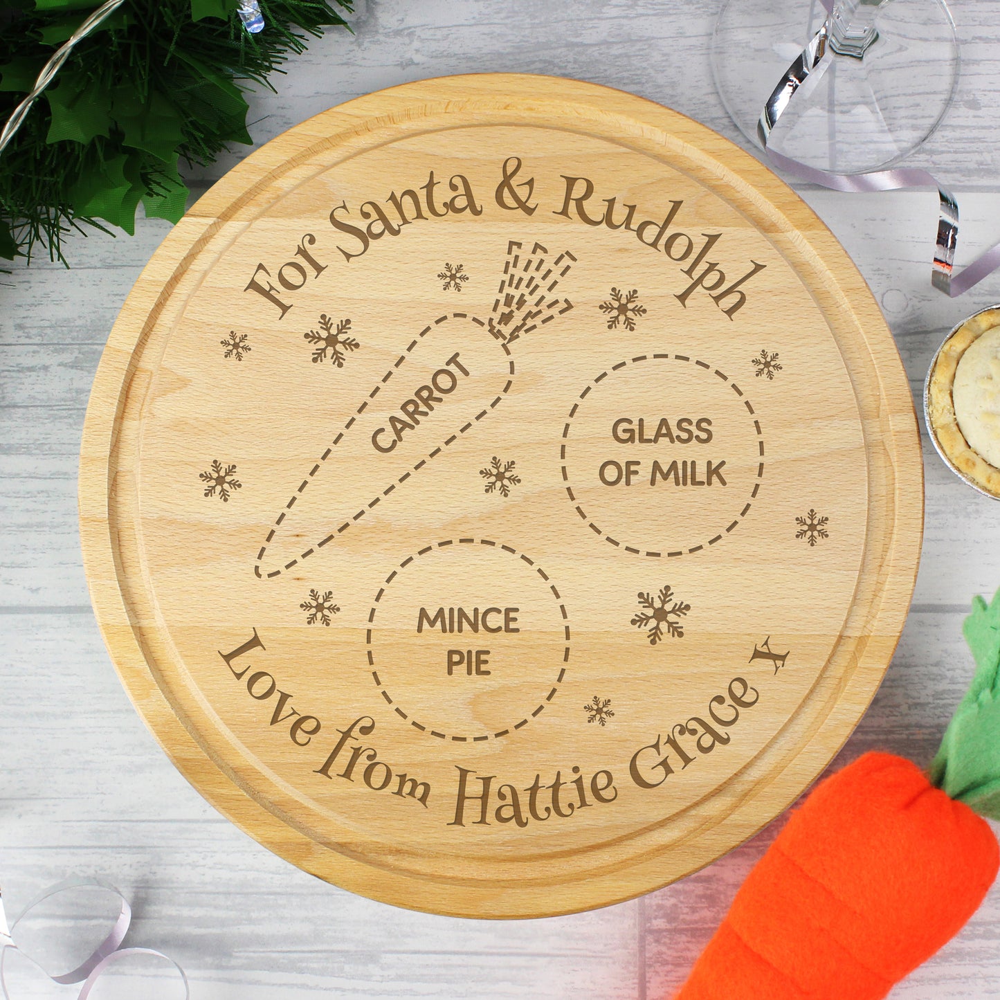 Personalised Christmas Eve Mince Pie Board - image 4