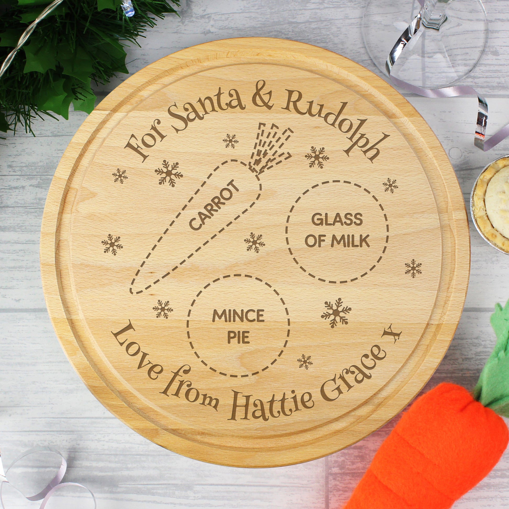 Personalised Christmas Eve Mince Pie Board - image 4