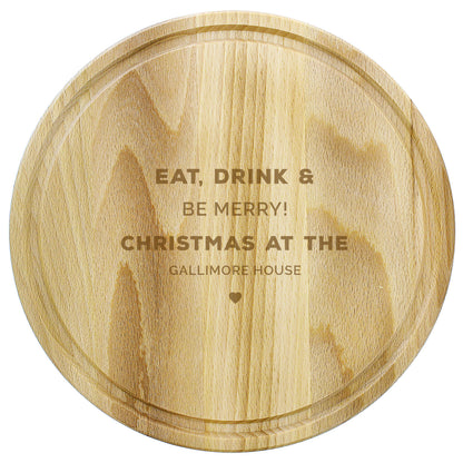 Personalised Heart Motif Round Chopping Board - image 6