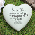 Personalised Pet Pawprints Heart Memorial from Heartfelt Gifts