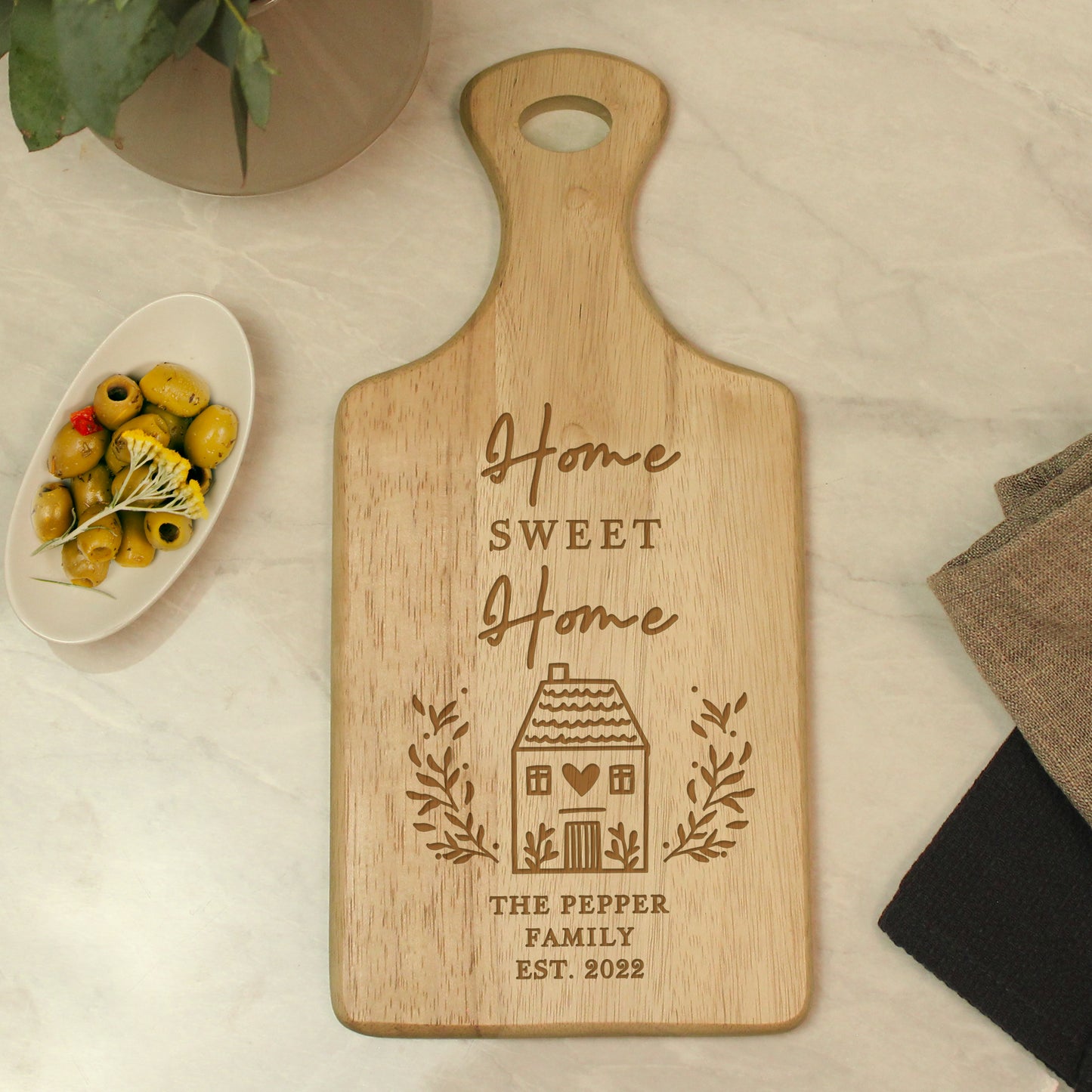 Personalised HOME Wooden Paddle Board - image 3