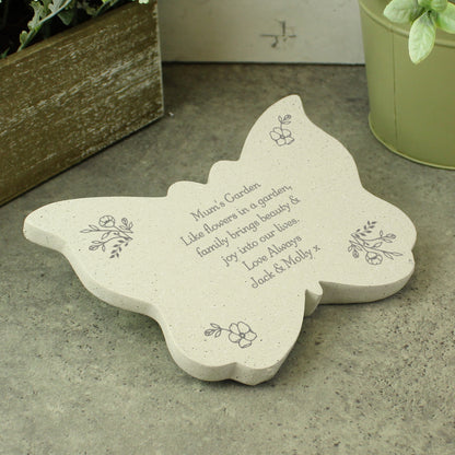 Personalised Floral Memorial Resin Butterfly - image 4