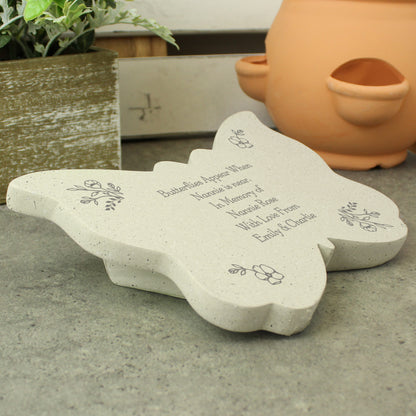 Personalised Floral Memorial Resin Butterfly - image 7