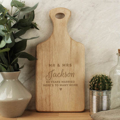 Personalised Wedding Wooden Paddle Board from Heartfelt Gifts