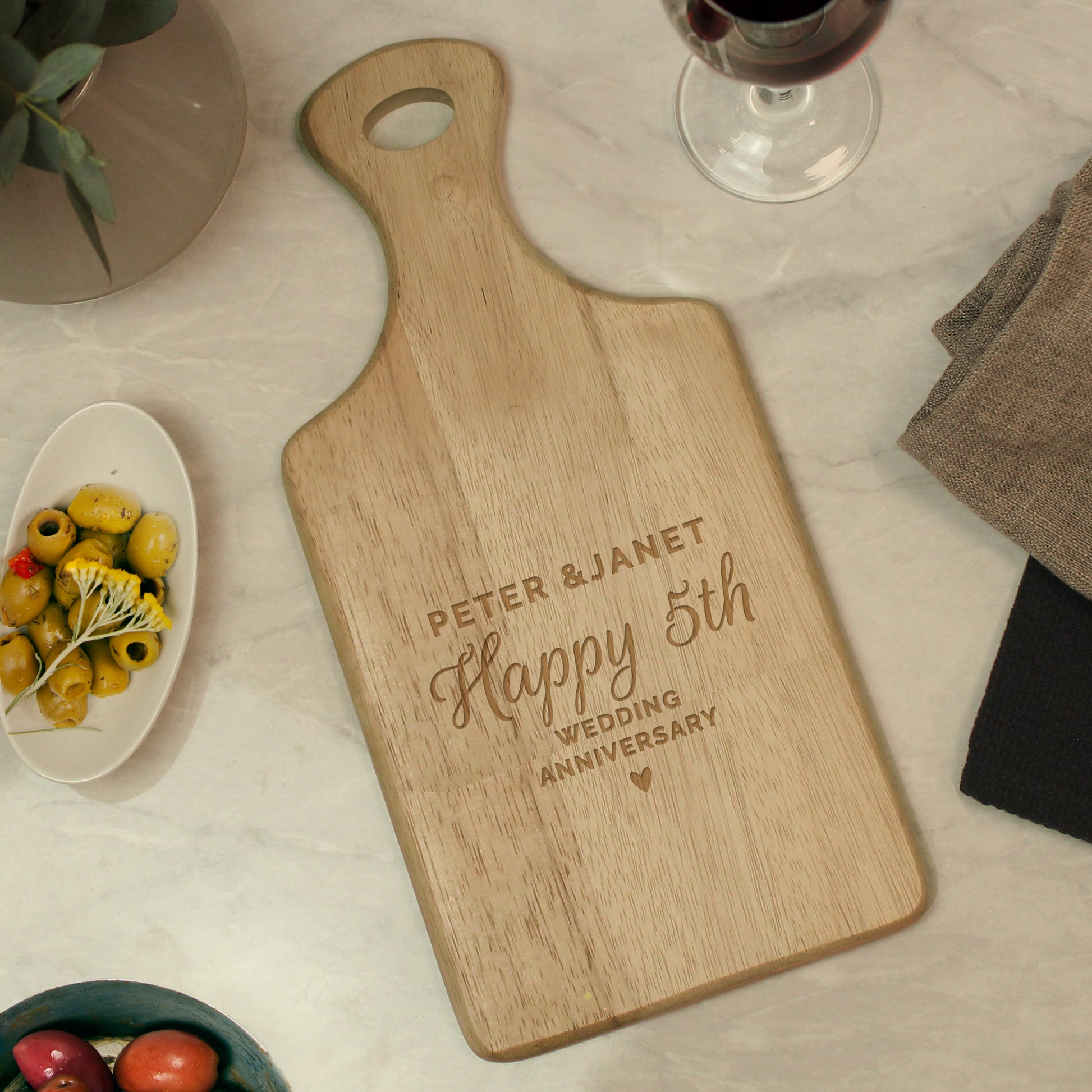 Personalised Wedding Wooden Paddle Board - image 2