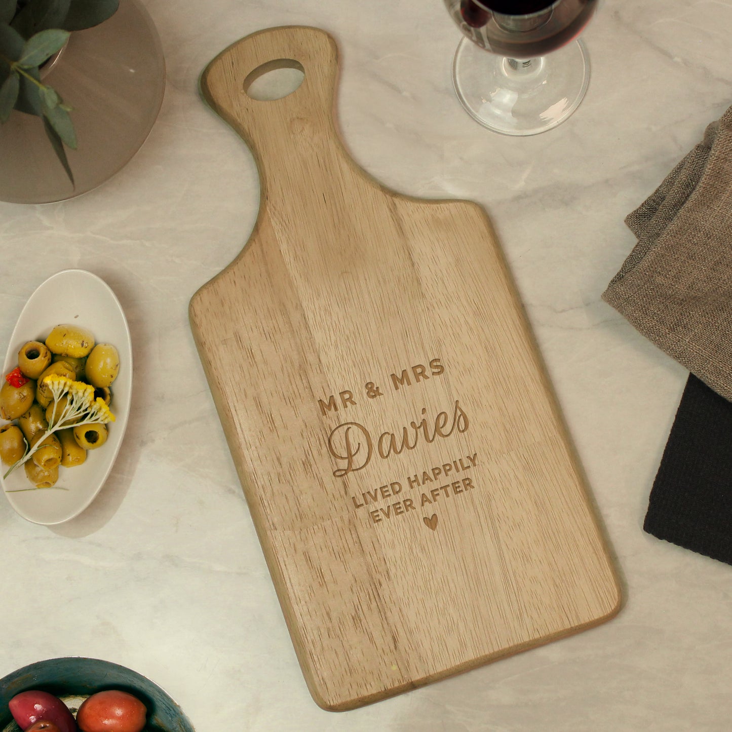 Personalised Wedding Wooden Paddle Board - image 4