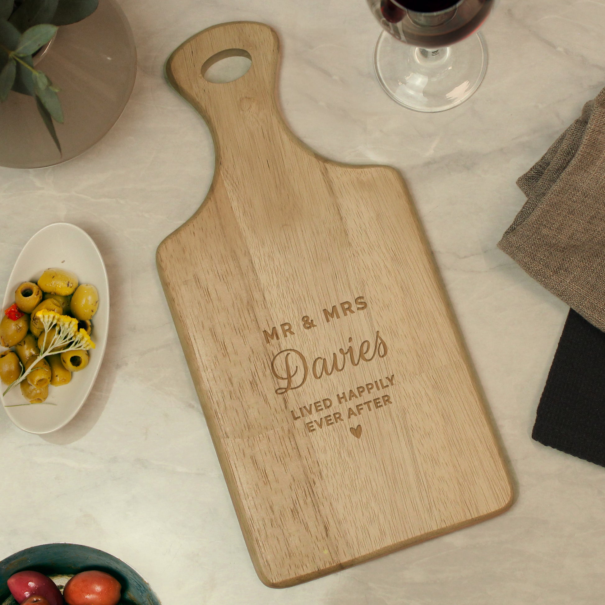 Personalised Wedding Wooden Paddle Board - image 4