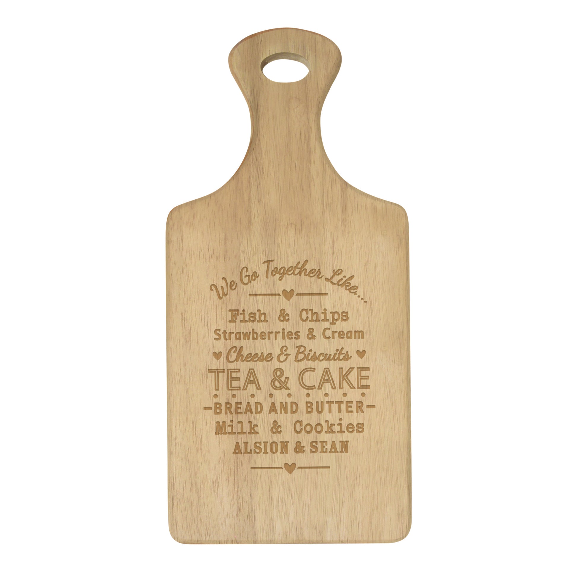 Personalised We Go Together Wooden Paddle Board - image 5