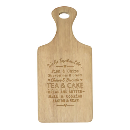 Personalised We Go Together Wooden Paddle Board - image 5
