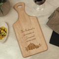 Personalised Pumpkin Paddle Chopping Board from Heartfelt Gifts