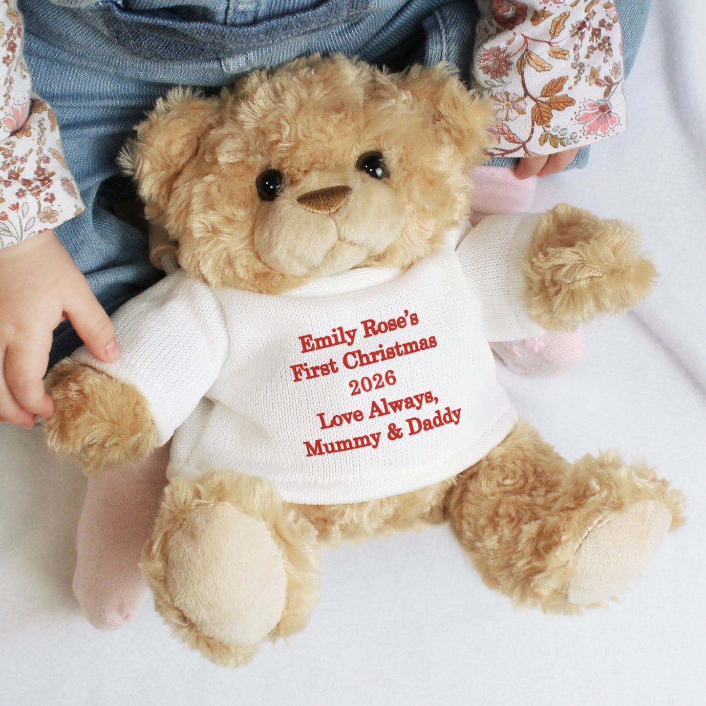 Personalised Teddy Bear - Red Message from Heartfelt Gifts