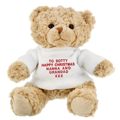 Personalised Teddy Bear - Red Message - image 8