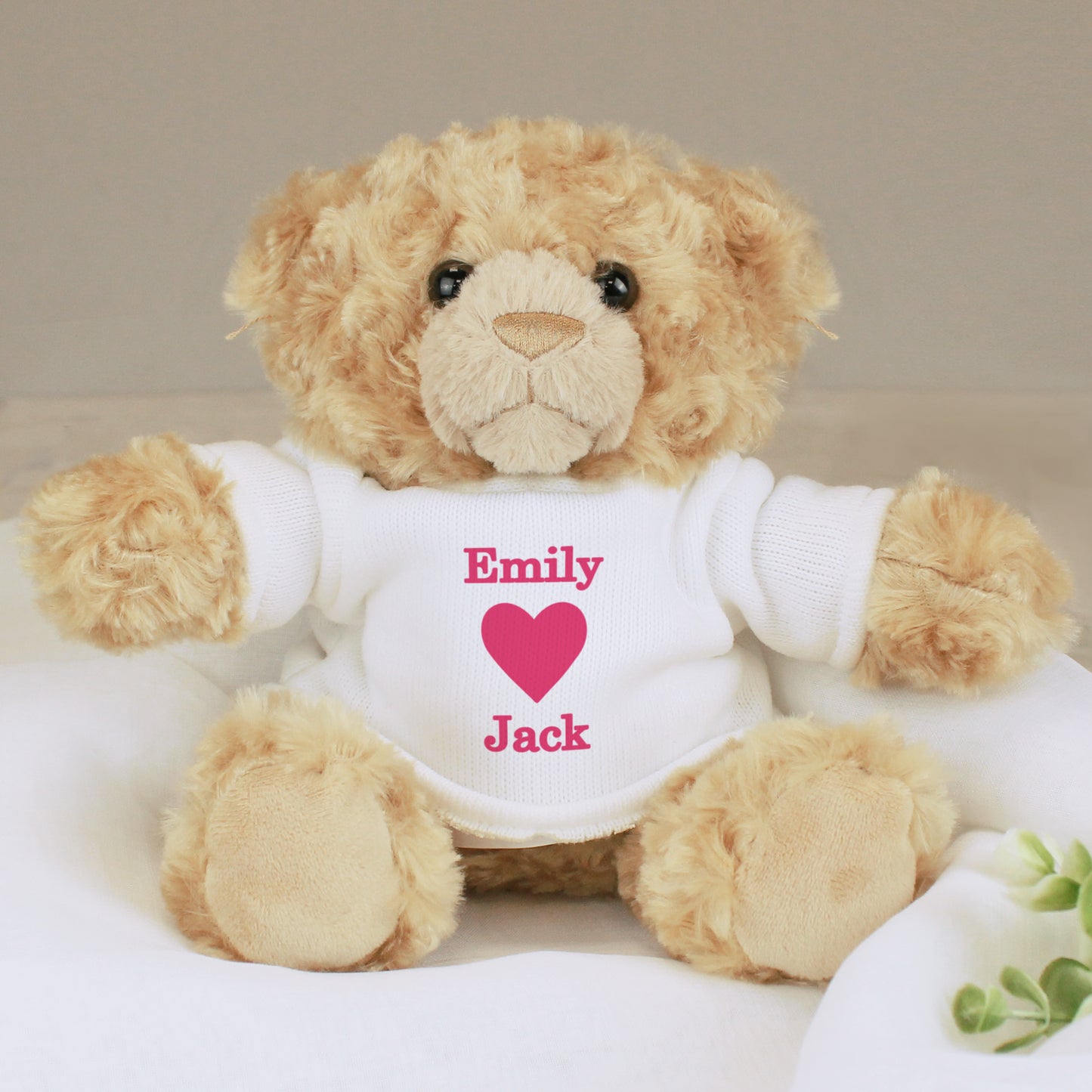 Personalised Love Heart Teddy Bear from Heartfelt Gifts
