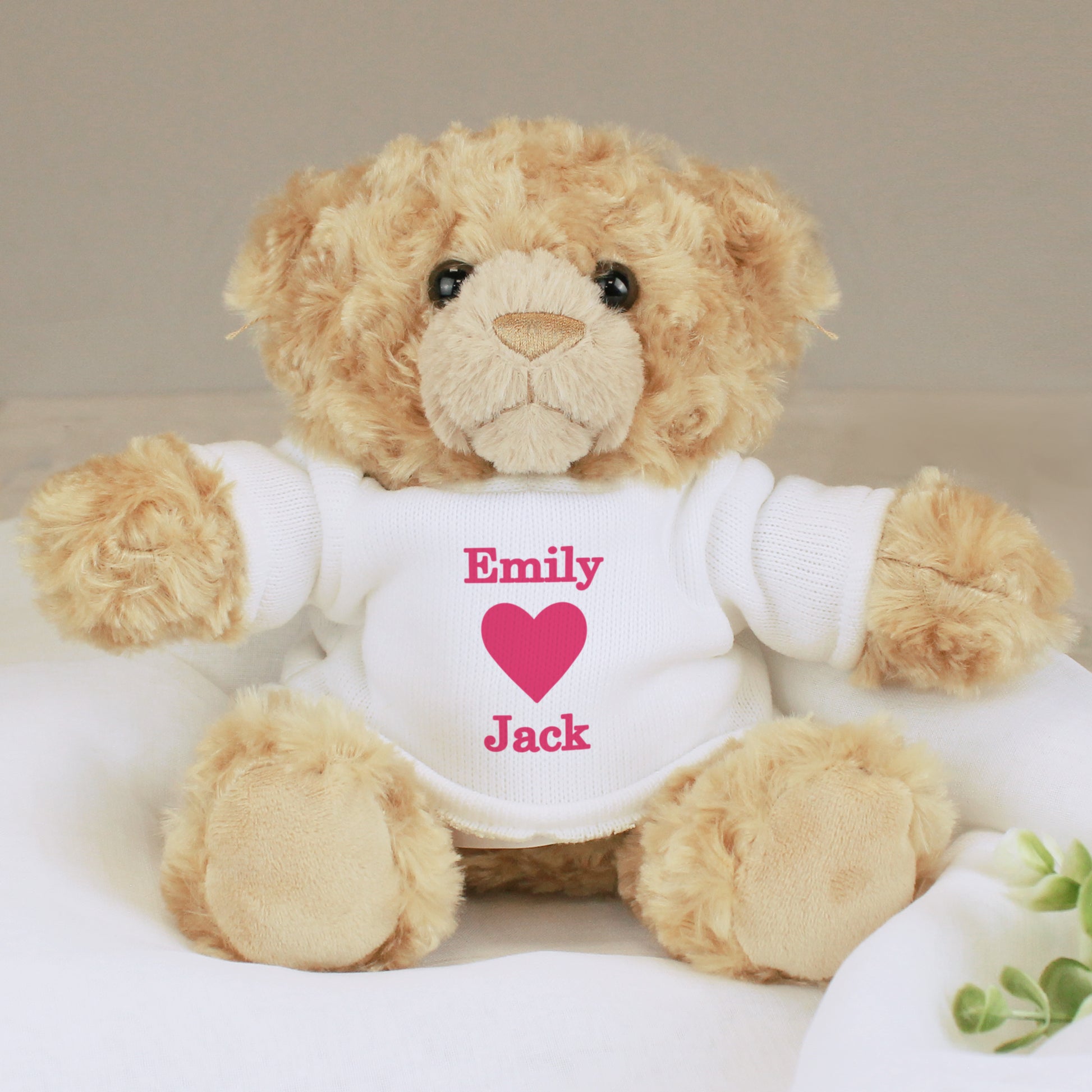 Personalised Love Heart Teddy Bear from Heartfelt Gifts