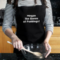 Personalised Black Apron from Heartfelt Gifts