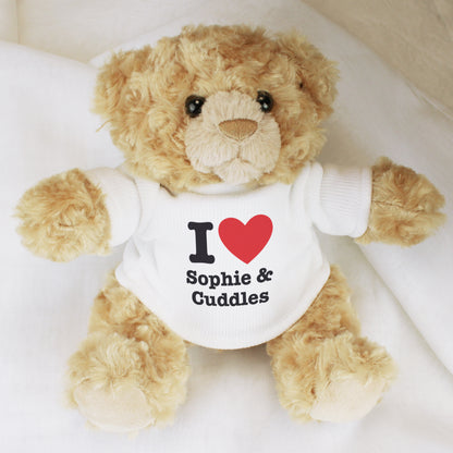 Personalised I Love... Teddy Bear from Heartfelt Gifts