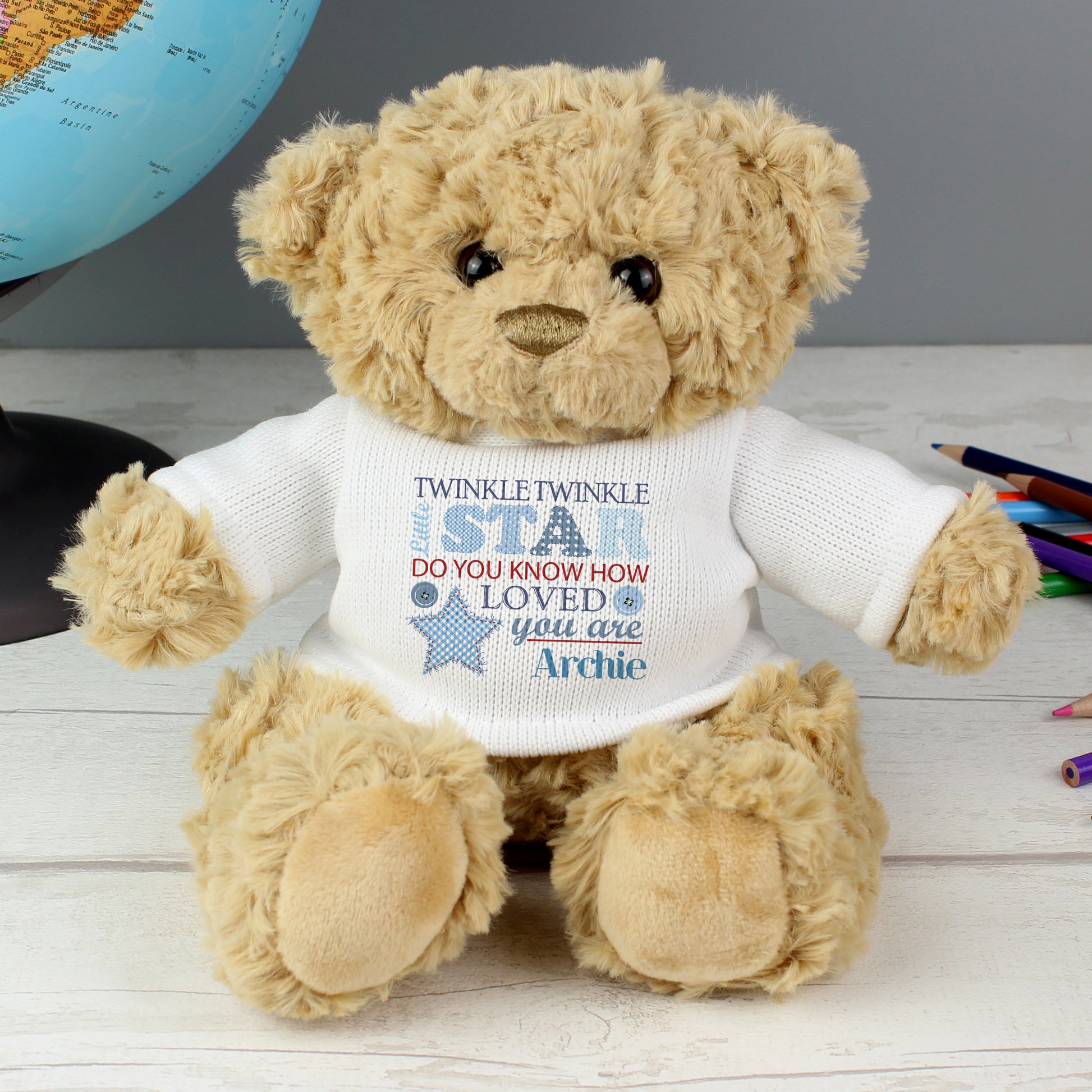 Personalised Twinkle Boys Teddy Bear - image 3