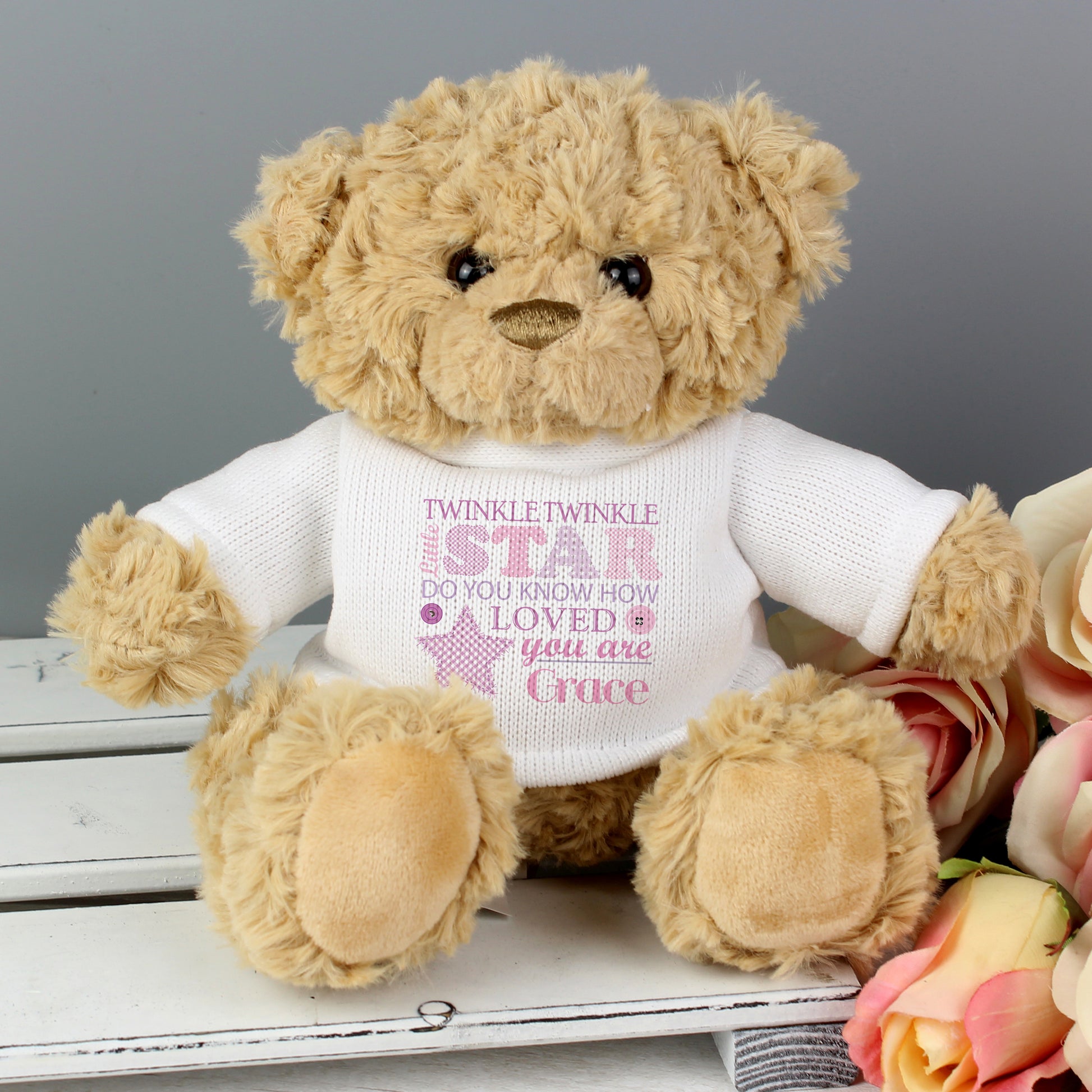 Personalised Twinkle Girls Teddy Bear - image 3