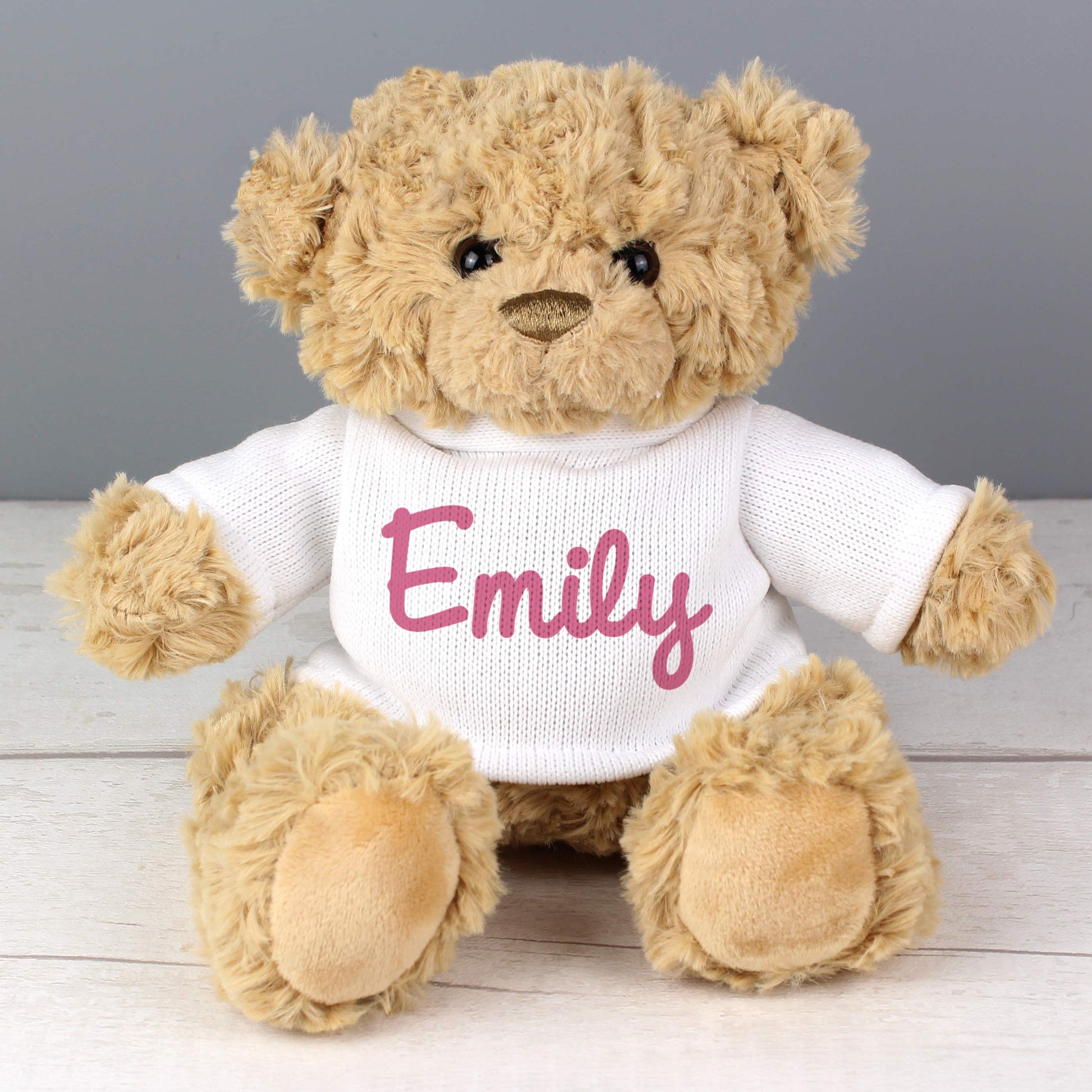 Personalised Pink Name Only Teddy Bear from Heartfelt Gifts