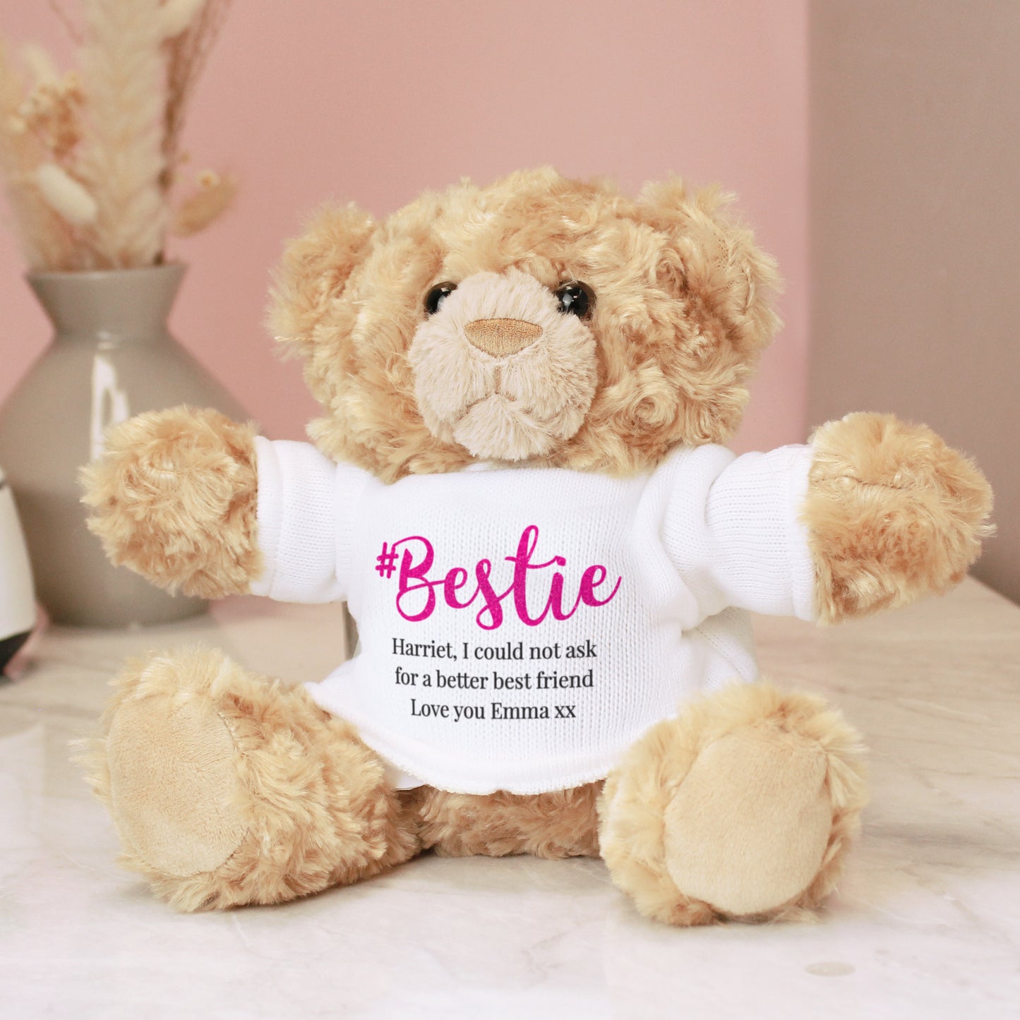 Personalised #Bestie Teddy Bear from Heartfelt Gifts