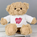 Personalised Valentines Day Confetti Hearts Teddy Bear from Heartfelt Gifts