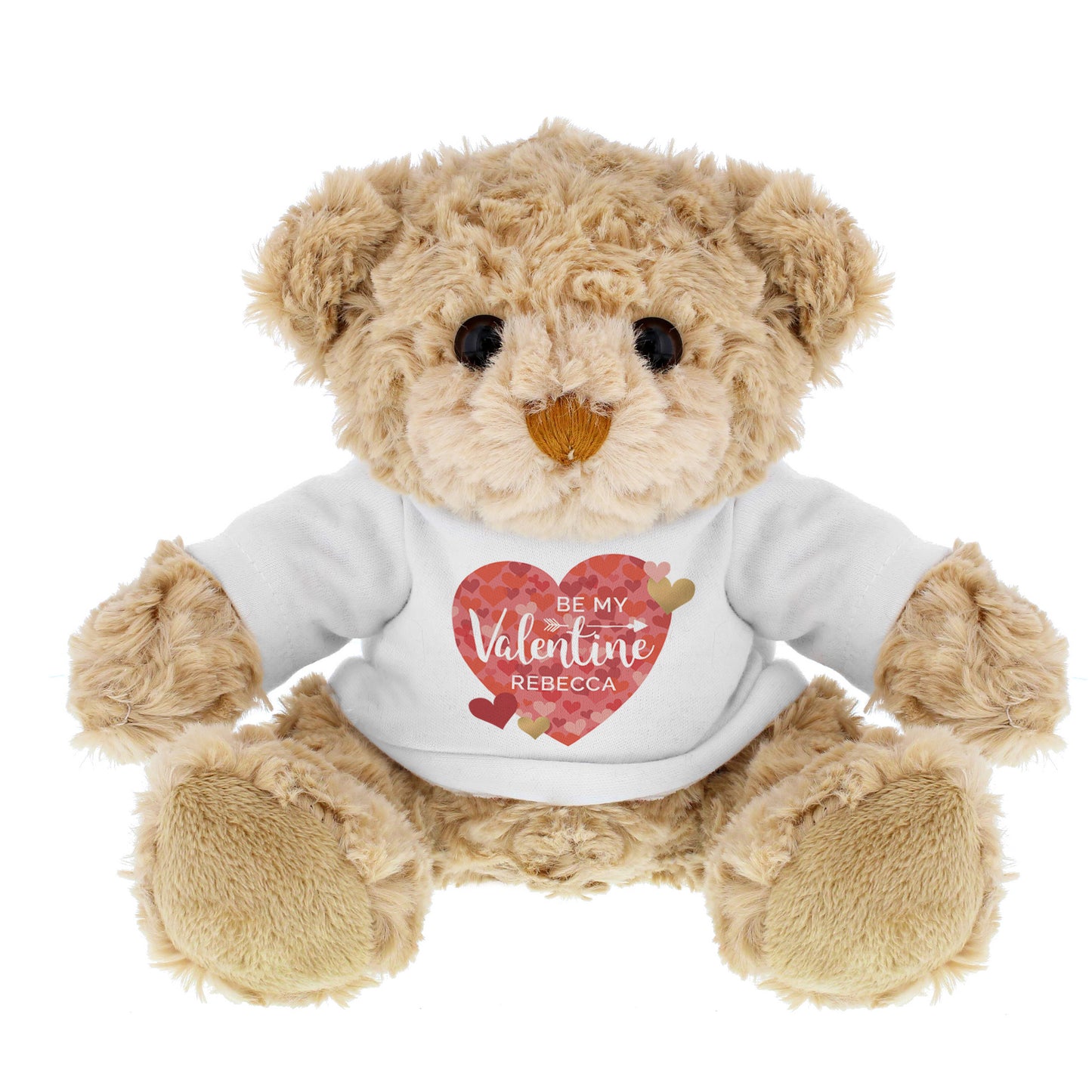 Personalised Valentines Day Confetti Hearts Teddy Bear - image 2