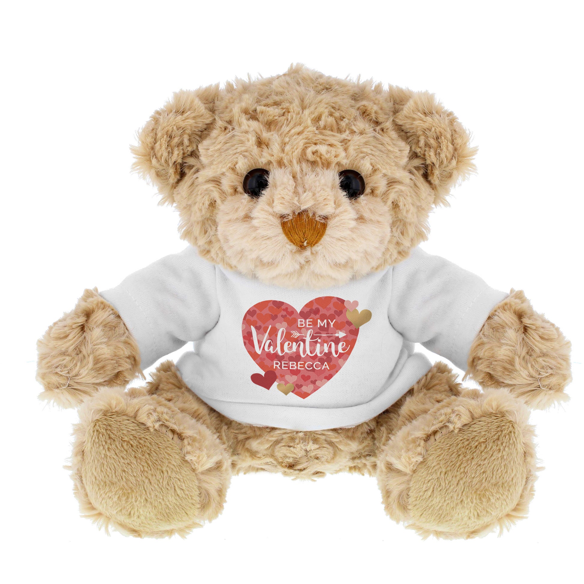 Personalised Valentines Day Confetti Hearts Teddy Bear - image 2
