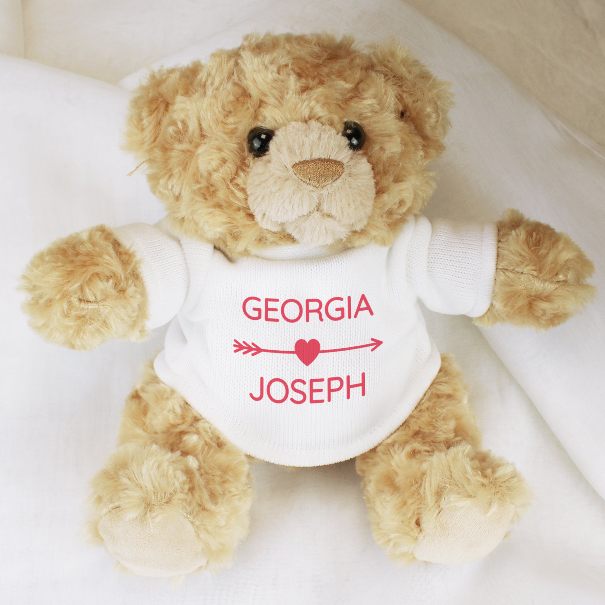 Personalised Cupids Love Heart Teddy Bear from Heartfelt Gifts