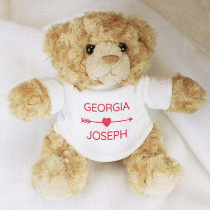 Personalised Cupids Love Heart Teddy Bear from Heartfelt Gifts