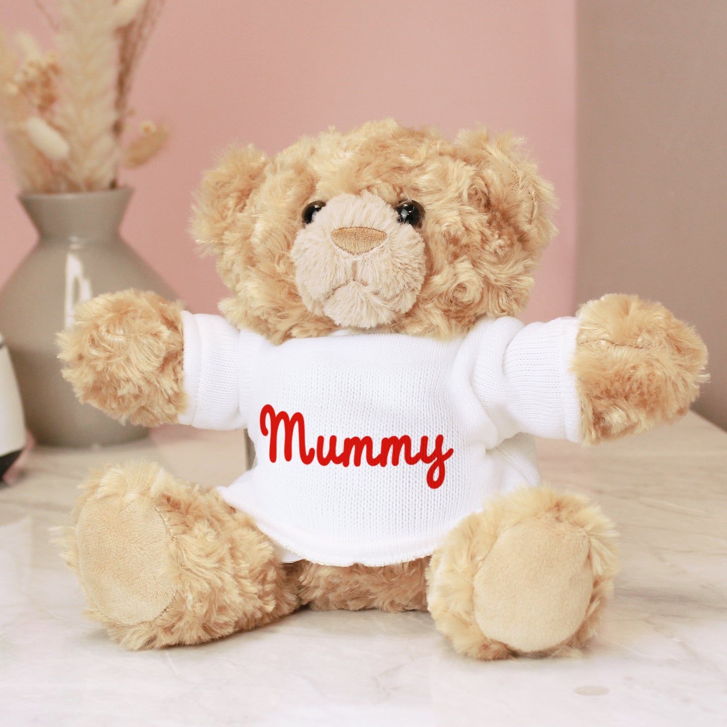 Personalised Name Only Teddy Bear - Red from Heartfelt Gifts