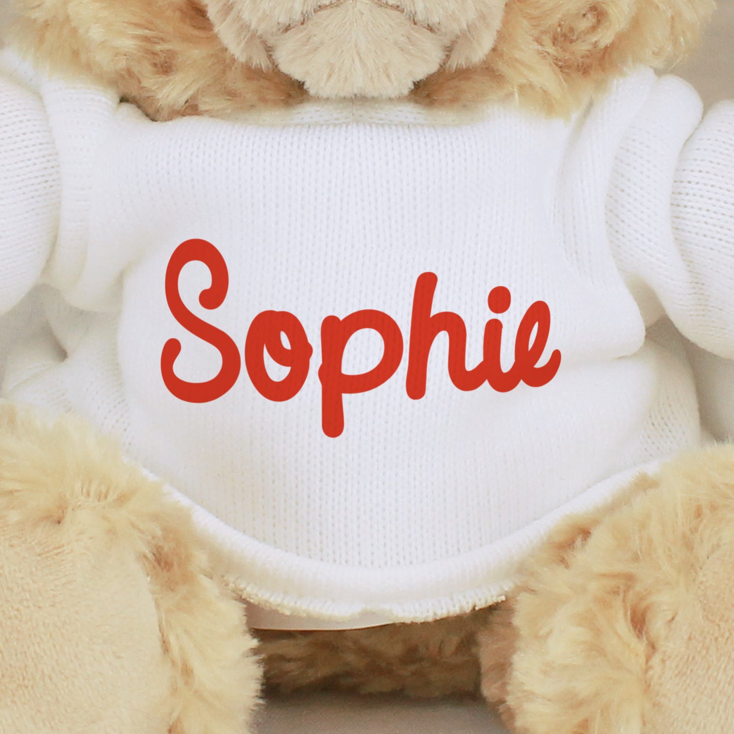 Personalised Name Only Teddy Bear - Red - image 2