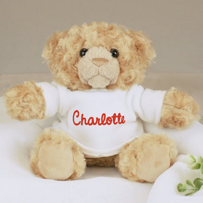 Personalised Name Only Teddy Bear - Red - image 4