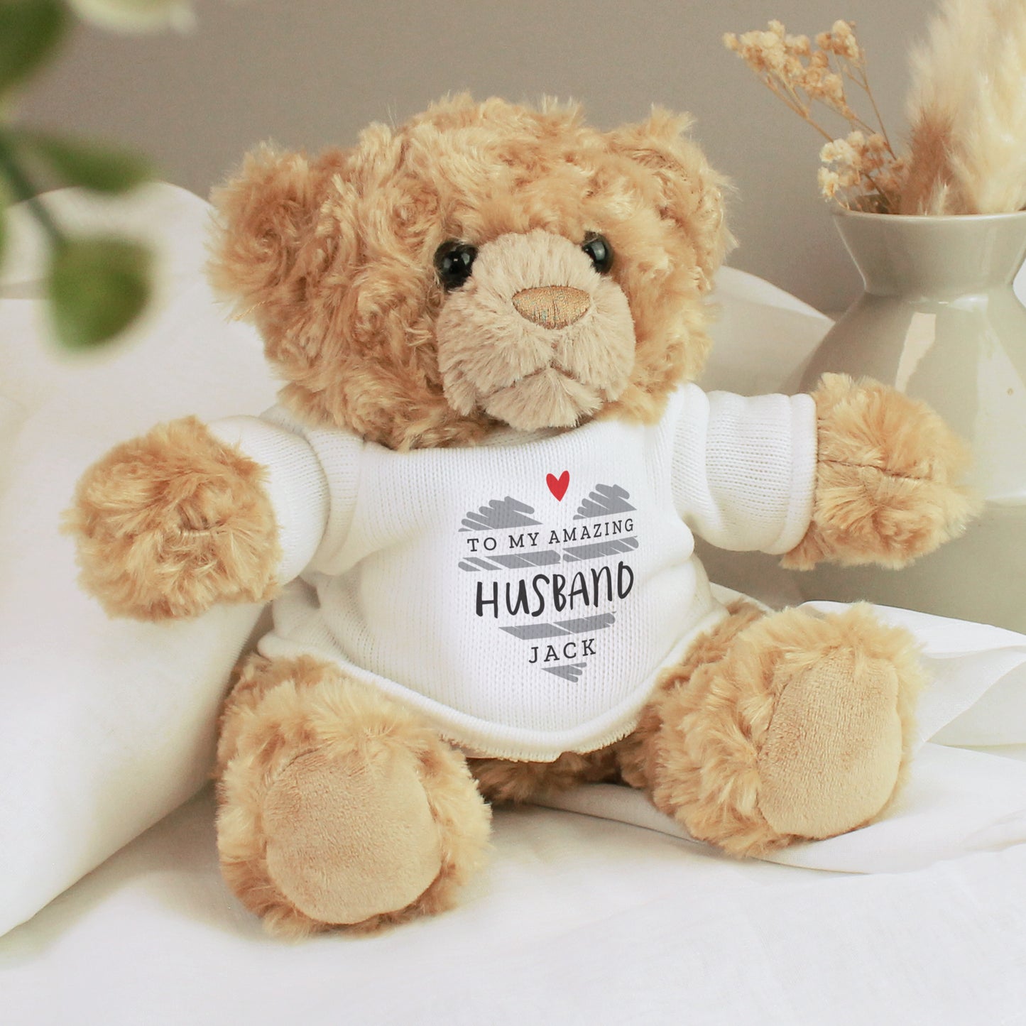 Personalised Scribble Heart Teddy Bear from Heartfelt Gifts