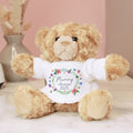 Personalised Floral Teddy Bear from Heartfelt Gifts