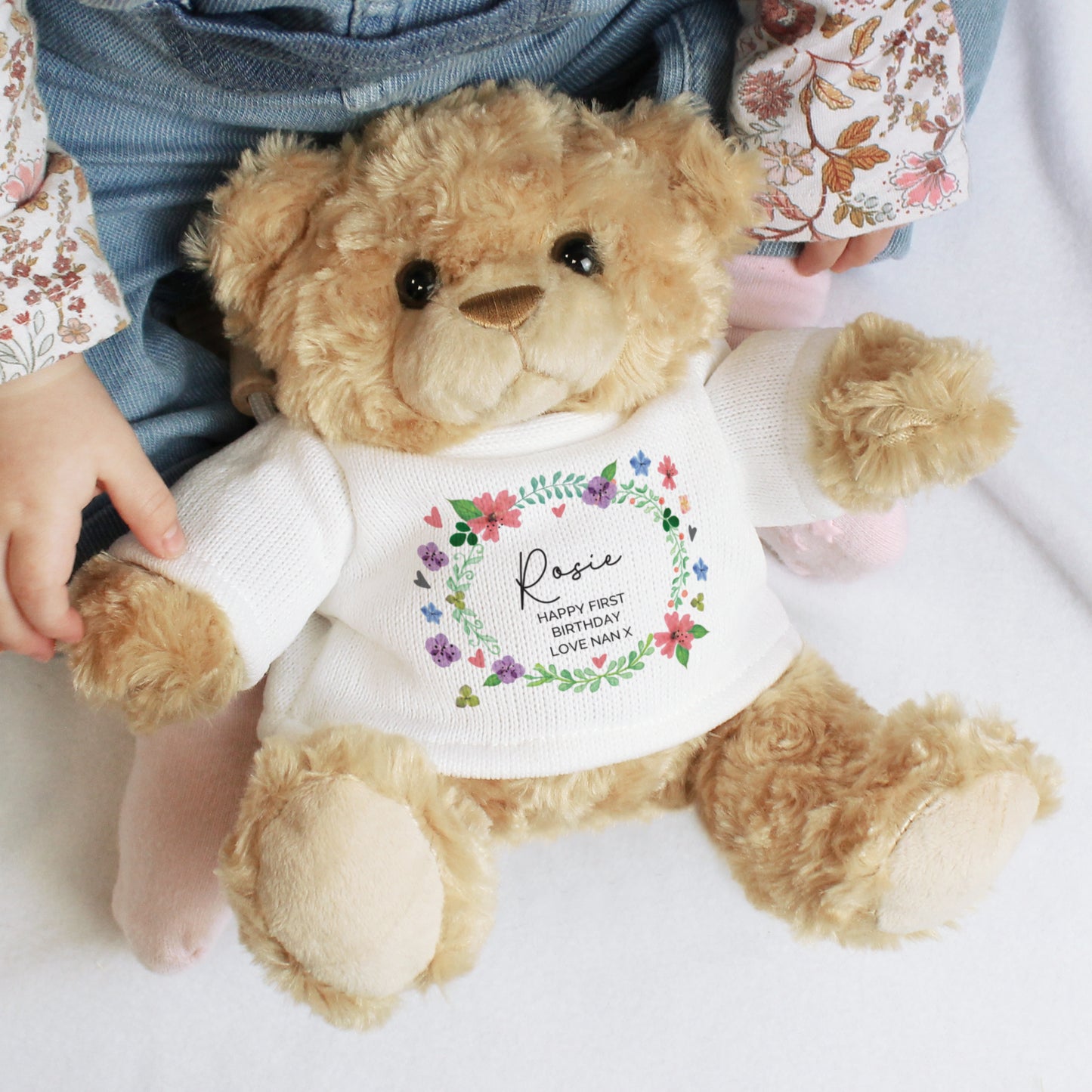 Personalised Floral Teddy Bear - image 6