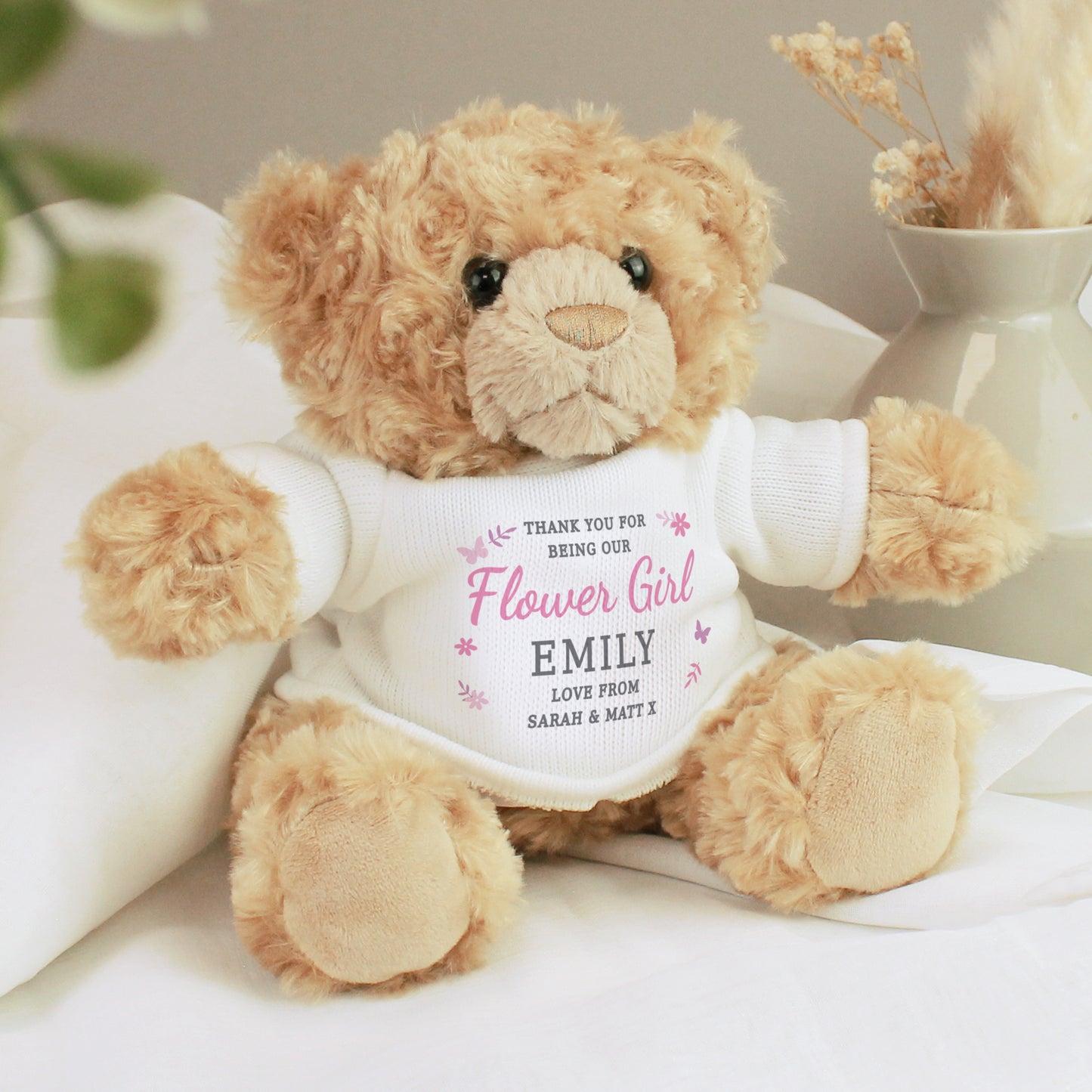 Personalised Girls Free Text Teddy Bear from Heartfelt Gifts