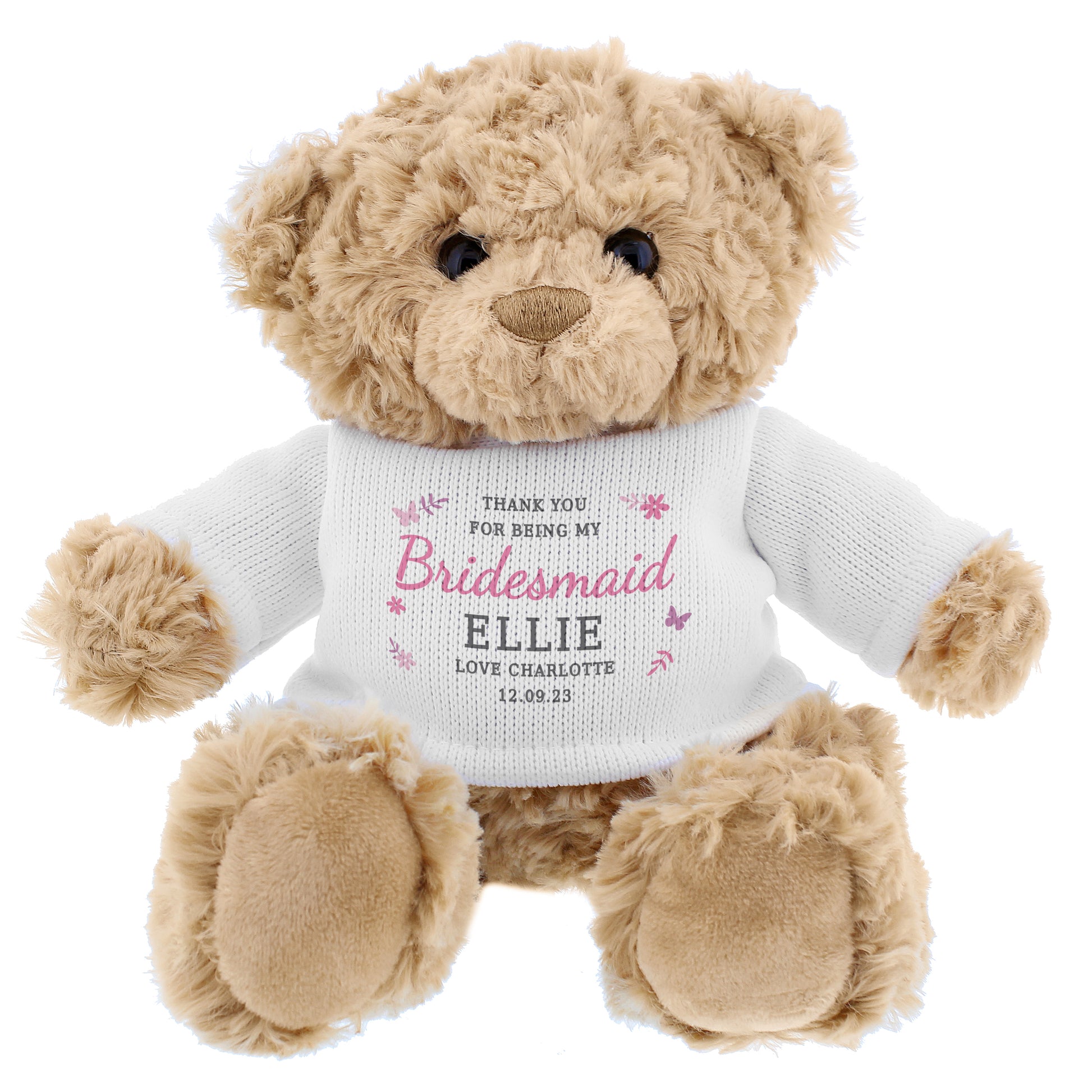 Personalised Girls Free Text Teddy Bear - image 5