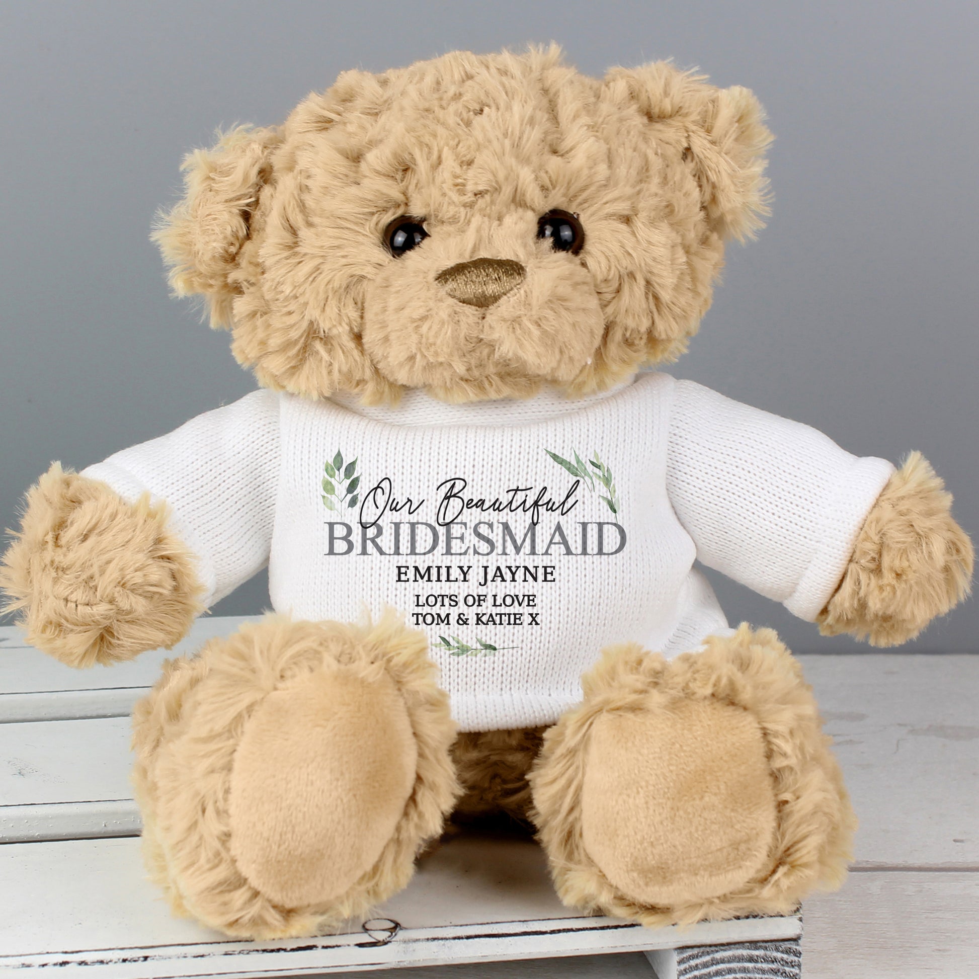 Personalised Botanical Teddy Bear from Heartfelt Gifts