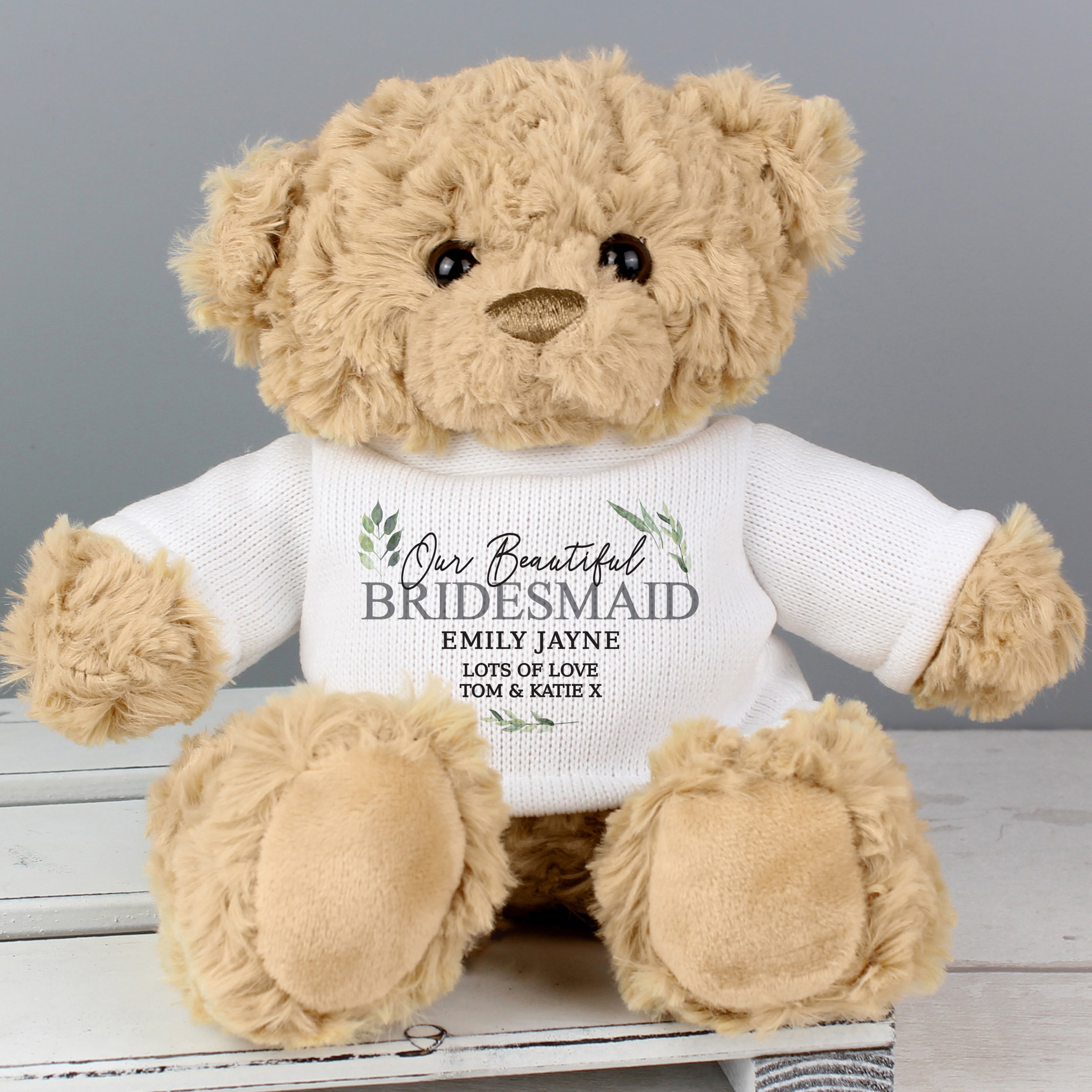 Personalised Botanical Teddy Bear from Heartfelt Gifts