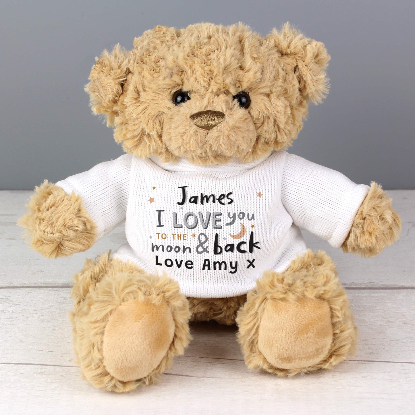 Personalised To the Moon and Back Teddy Bear from Heartfelt Gifts