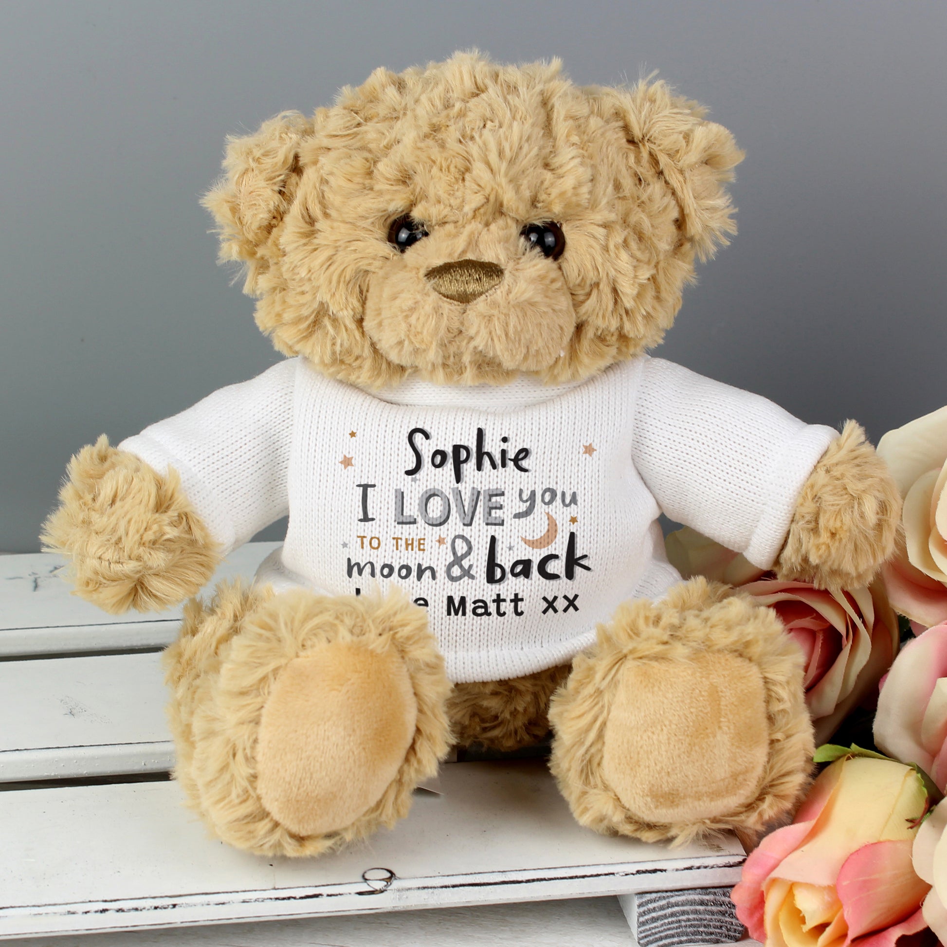 Personalised To the Moon and Back Teddy Bear - image 4