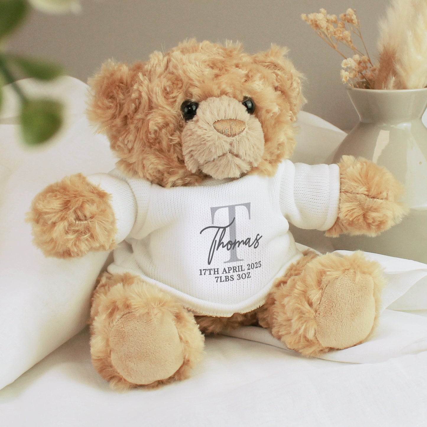 Personalised Initial Teddy Bear from Heartfelt Gifts