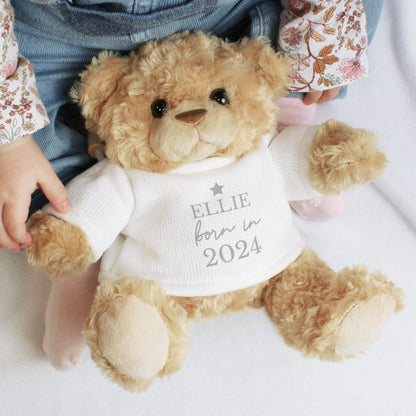 Personalised Born In Teddy Bear from Heartfelt Gifts