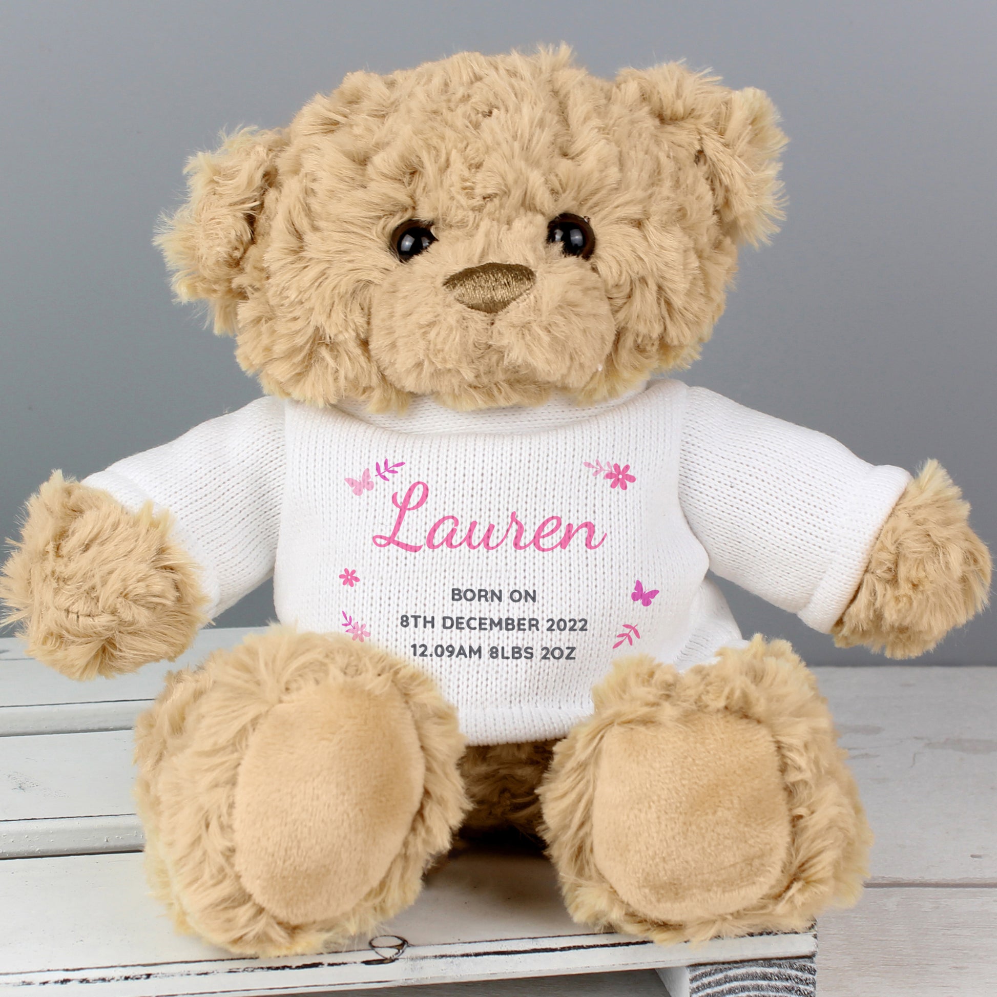 Personalised Pink Name & Message Teddy Bear - image 3
