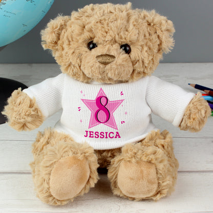 Personalised Pink Big Age Teddy Bear - image 2