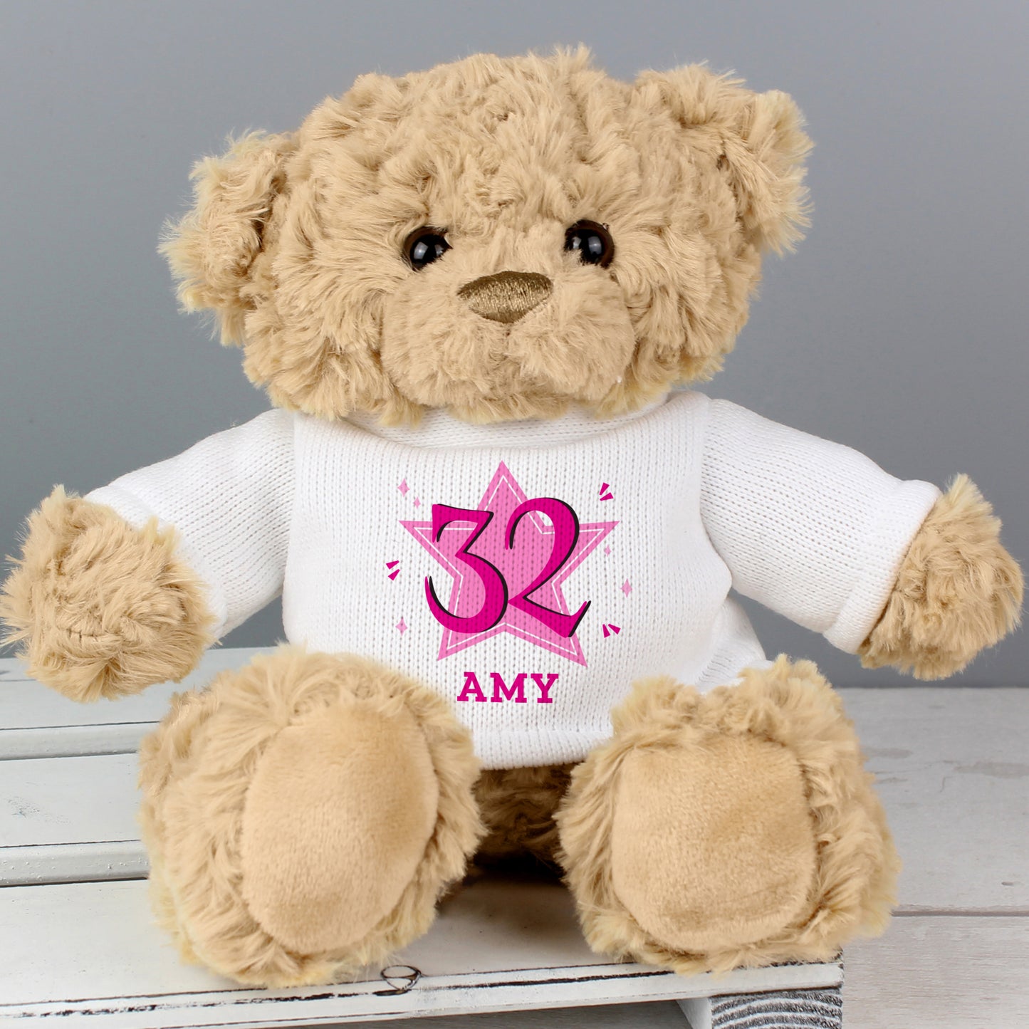 Personalised Pink Big Age Teddy Bear - image 3