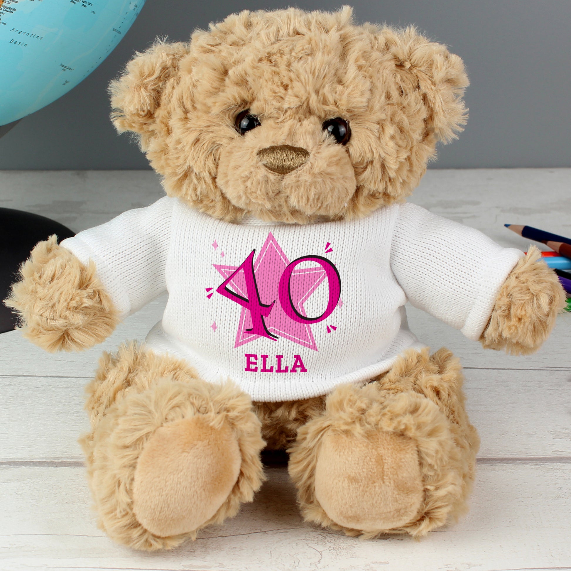 Personalised Pink Big Age Teddy Bear - image 6